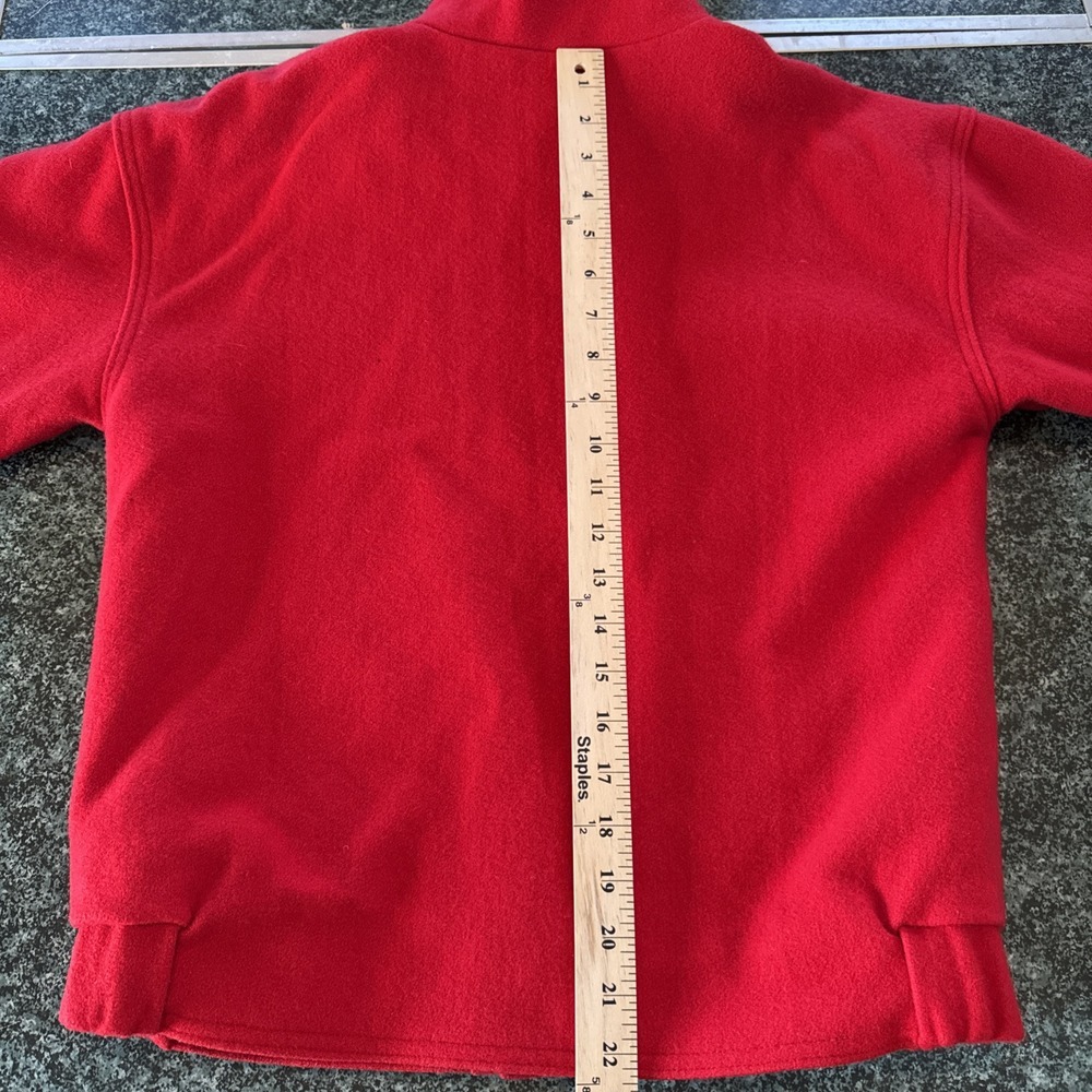 The WOOLRICH Woman Pure Wool Jacket Coat Made‎ USA Red Small EVC Lined 80s - Picture 8 of 15